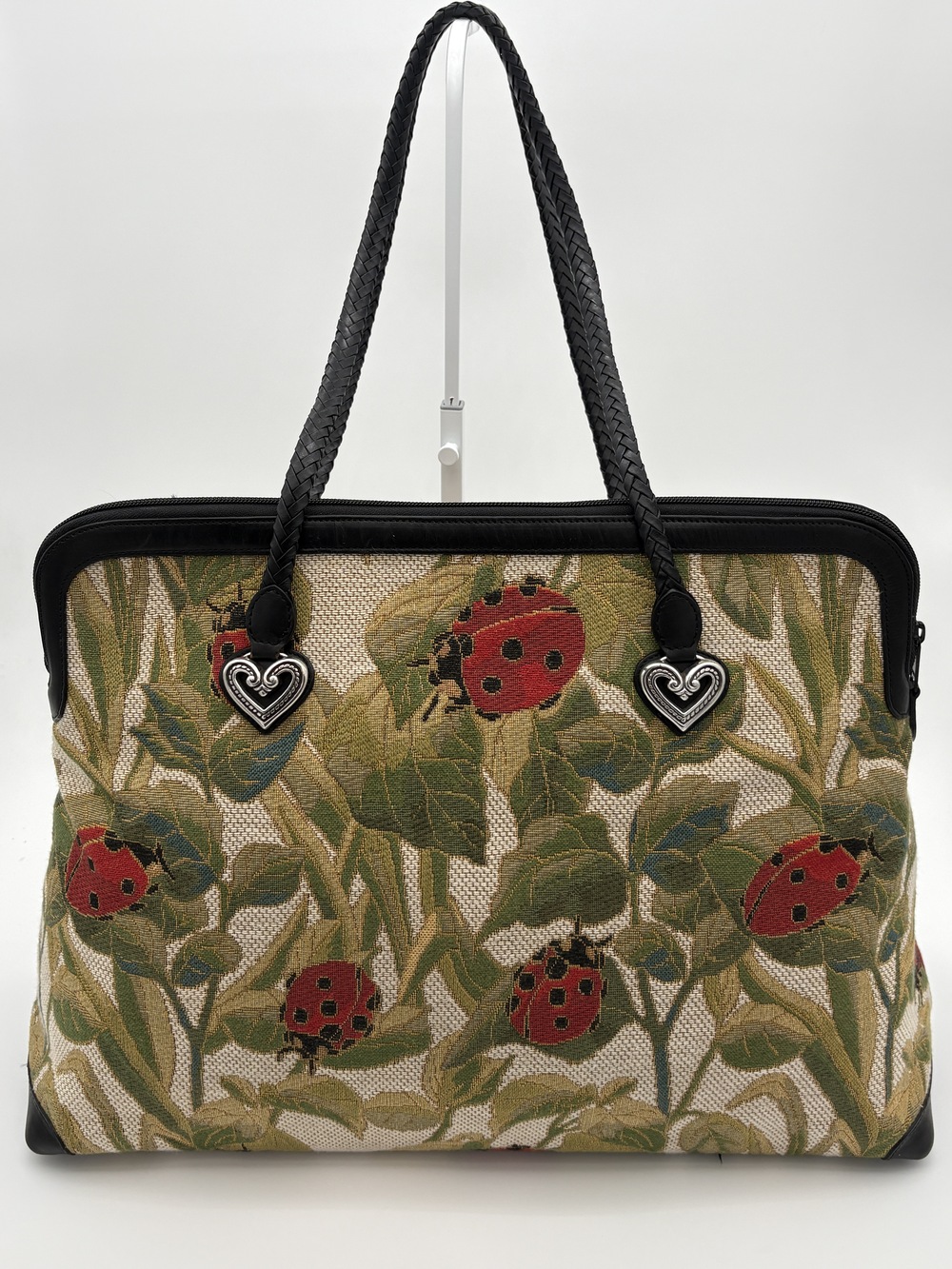 Vintage Brighton Alyssa Ladybug Tapestry Weekender Tote - Picture 2 of 14